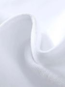 Baskılı Oversize Bisiklet Yaka T-shirt - Beyaz resmi